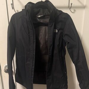 The North Face Black Rain Jacket Rain Coat